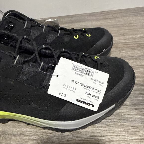 New LOWA Men’s Explorer GTX Lo Hiking Shoes 211190 9903 Black/Lime - US 8.5 M main image 9